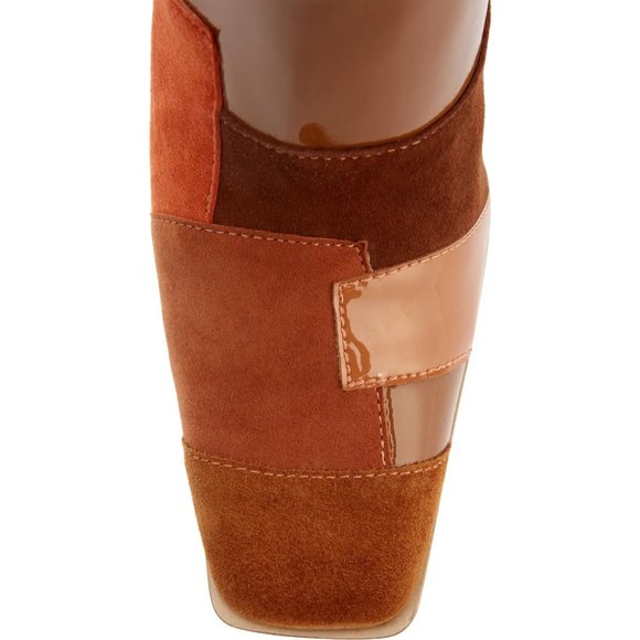 JEFFREY CAMPBELL Suede Lightspeed Patchwork Knee High Boots 7 NEW - Picture 5 of 14